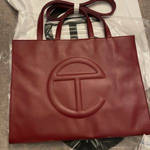 Telfar large oxblood bag🩸 NWT
